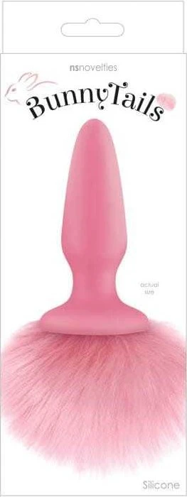 NS Novelties Bunny Tails Plug mit Schwanz pink