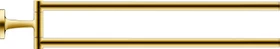 Duravit Starck T Handtuchhalter gold poliert