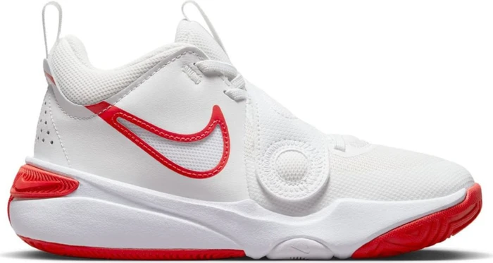 Nike Team Hustle D 11 summit white/white/track red (Junior)