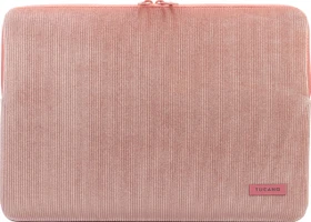 Tucano Velluto Sleeve für MacBook 16" rosa