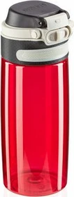 Leifheit Tritan Flip Trinkflasche 550ml rot