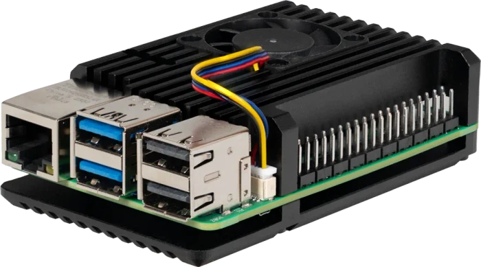Joy-iT Aluminiumgehäuse für Raspberry Pi 5, schwarz