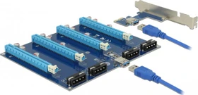 DeLOCK Riser Card, gewinkelt, PCIe 2.0, 600mm