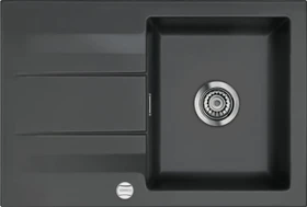 systemceram Genea 75 Einbau Becken reversibel mit Ablauffernbedienung schiefer