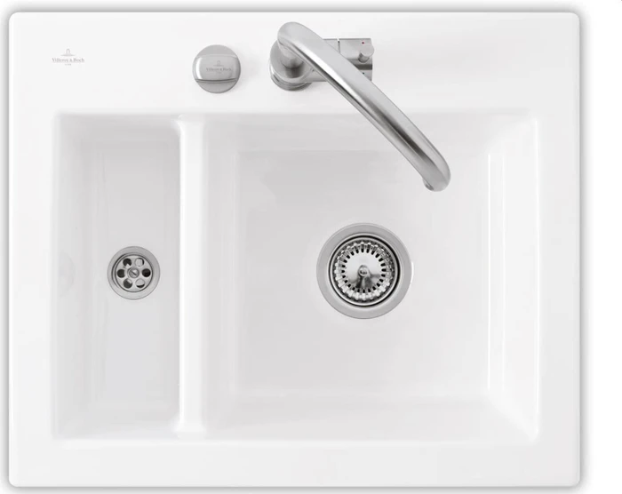 Villeroy & Boch Subway 60 XM Einbau Becken reversibel mit Ablauffernbedienung weiß alpin