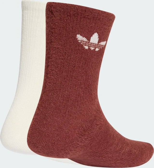 adidas Fluffy Crew Socken wonder quartz/off white, 2 Paare