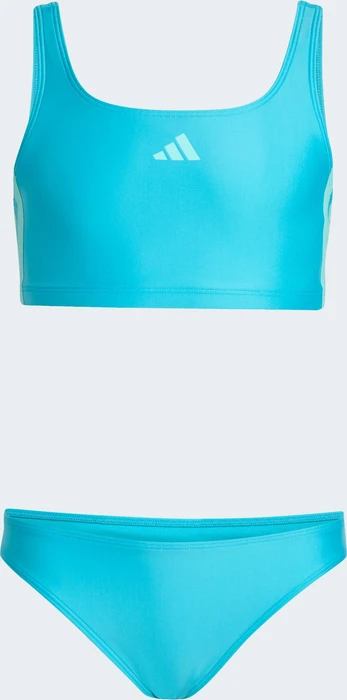 adidas 3-Streifen V-Back Bikini-Set lucid cyan/flash aqua (Junior)