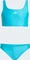 adidas 3-Streifen V-Back Bikini-Set lucid cyan/flash aqua (Junior) Vorschaubild
