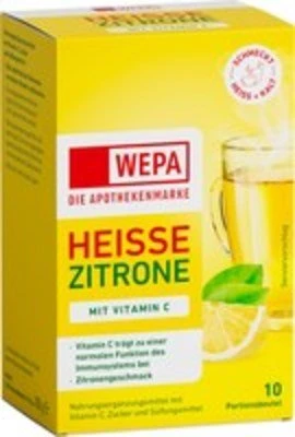 Apoday Heiße Zitrone mit Vitamin C Pulver, 100g (10x 10g)
