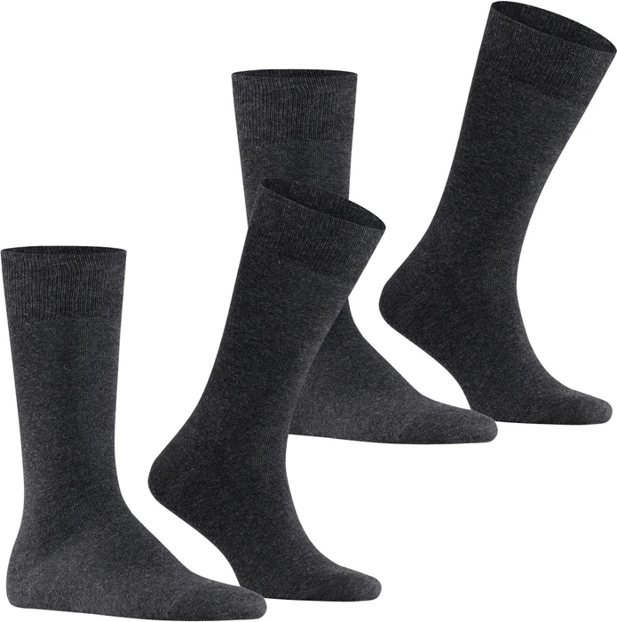 Falke Swing Socken anthra.mel, 2 Paare (Herren)