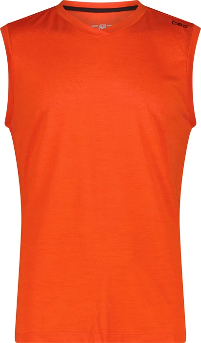 CMP Piquestrick Funktionsshirt ärmellos orange (Herren)