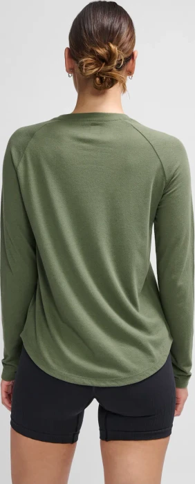 hummel MT Vanja Funktionsshirt langarm deep lichen green (Damen)
