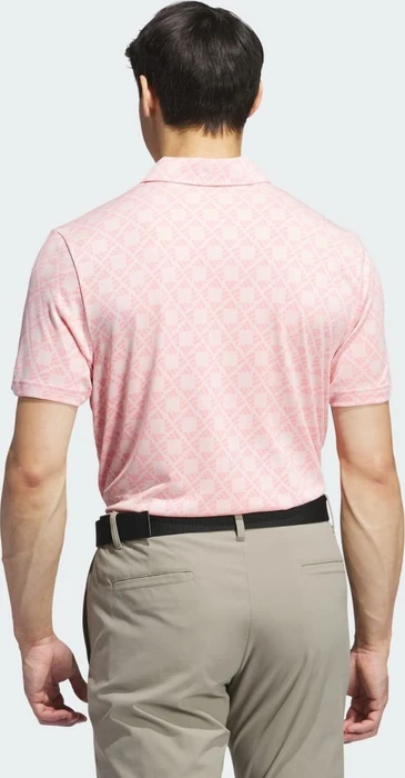 adidas Ultimate365 Tour Heat.RDY Jacquard Poloshirt kurzarm semi pink spark (Herren)