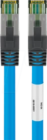 goobay Patchkabel, Cat8.1, S/FTP, RJ-45/RJ-45, 20m, blau