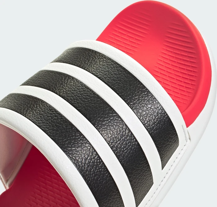 adidas Comfort Adilette 2.0 crystal white/core black/lucid red