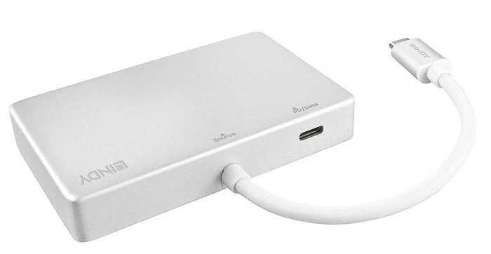 Lindy USB-Hub, 3x USB-A 3.0, 1x USB-C 3.0, USB-C 3.0 [Stecker]