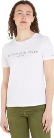 Tommy Hilfiger Roundneck Logo T-Shirt kurzarm optic white (Damen)