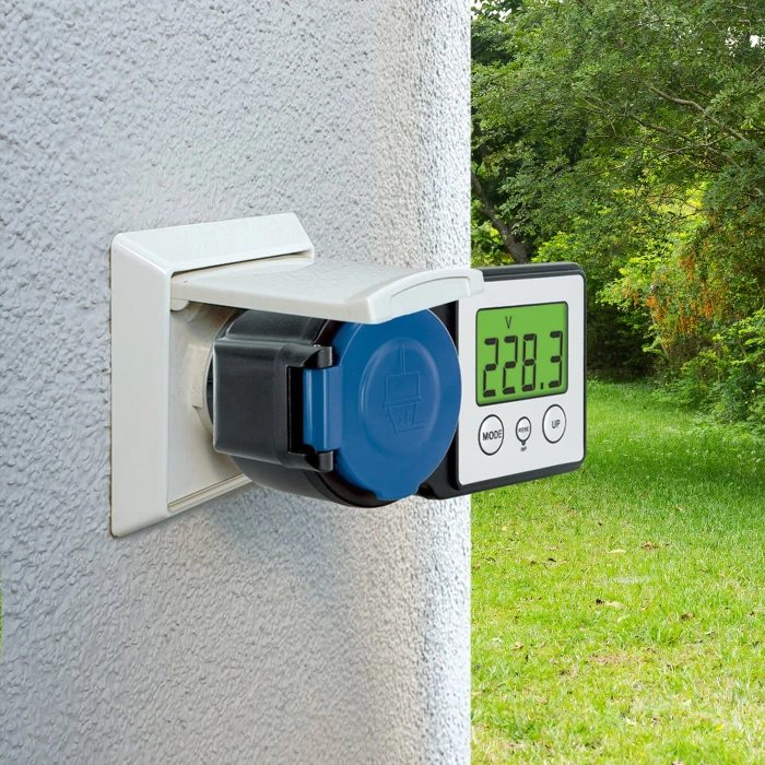 Schwaiger Energiekosten-/Einspeisemessgerät Outdoor beleuchtet, Strom-/Energiemesser