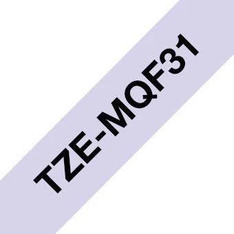 Brother TZe-MQF31 Beschriftungsband, 12mm, schwarz/pastellviolett