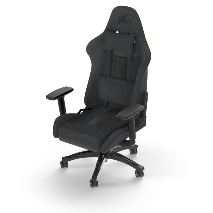 Corsair TC100 Relaxed Soft Fabric Gamingstuhl, schwarz/grau