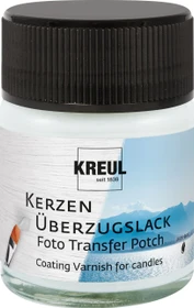 Kreul Kerzen Überzugslack Glanzlack Foto Transfer Potch, transparent, 50ml