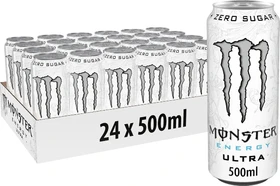Monster Energy Ultra White Zero Zucker 24x 500ml