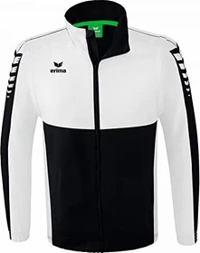 Erima Six Wings mit abnehmbaren Ärmeln Trainingsjacke schwarz/weiß (Herren)