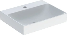 Geberit ONE Handwaschbecken Abgang vertikal 50cm, Hahnloch mittig, weiß/KeraTect