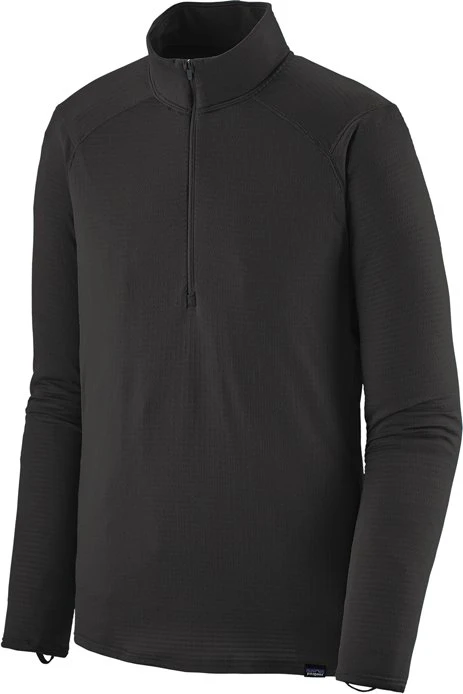 Patagonia Capilene Thermal Weight Zip-Neck Funktionsshirt langarm schwarz (Herren)