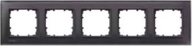 Siemens DELTA miro Glas Rahmen 5-Fach, schwarz