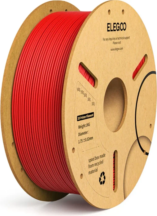 Elegoo PLA+, rot, Spule, 1.75mm, 1.00kg