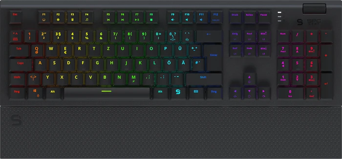 Endorfy SilentiumPC SPC Gear GK650K Omnis, LEDs RGB, Kailh BLUE, USB, DE