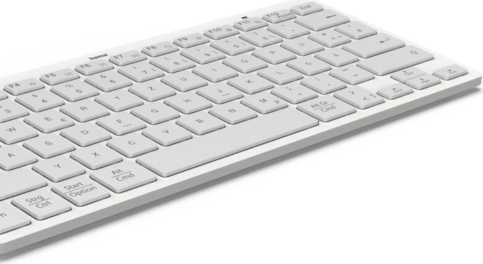 Hama Travel 400 Mini-Tastatur, grau/weiß, Bluetooth, DE