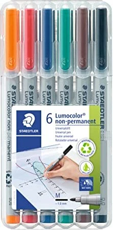 Staedtler Lumocolor 315 non-permanent sortiert, 6er-Set