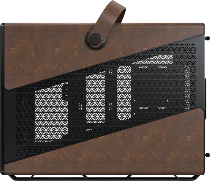 Montech Heritage, schwarz/braun, Glasfenster