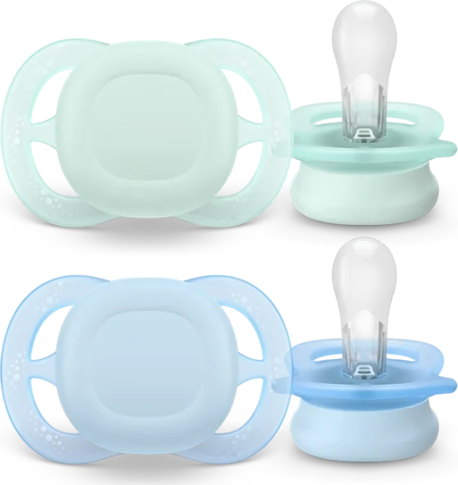 Philips Avent ultra start Beruhigungsschnuller, Silikon, 0-2M, 2er-Pack
