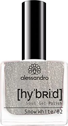 Alessandro Hybrid Soul Gel Nagellack 723 snow white, 8ml