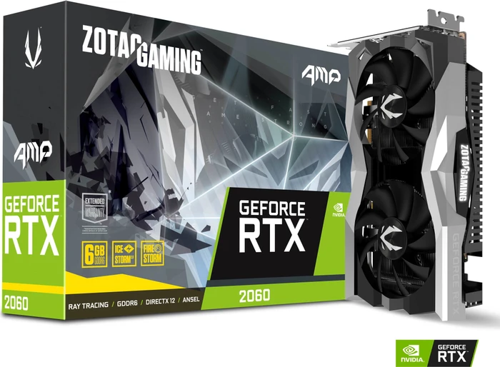 Zotac Gaming GeForce RTX 2060 AMP, 6GB GDDR6, HDMI, 3x DP