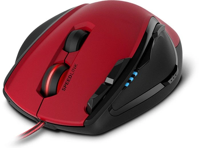 Speedlink Scelus Gaming Mouse rot/schwarz, USB