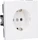 Jung Serie LS Steckdose Duroplast 16A 250V, alpinweiß (LS 1520 WW)
