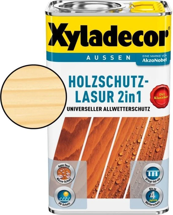 Xyladecor Holzschutz-Lasur farblos, 2.5l