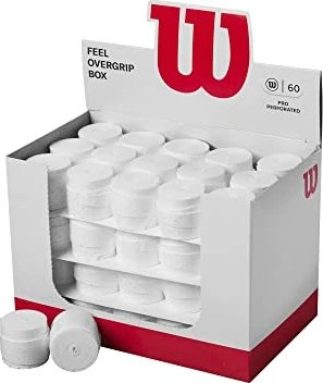 Wilson Pro Overgrip Perforated Box Griffband weiß, 60 Stück