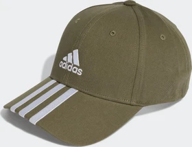 adidas 3-Streifen Cotton Twill Baseball Kappe olive strata/white