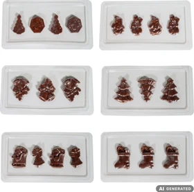 Unold 4866799 Chocolatier Schokoladenfondue Weihnachtsedition