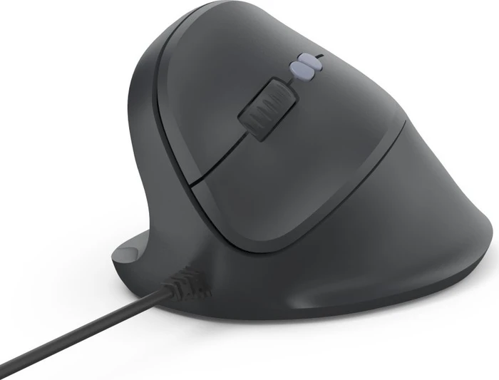 Hama ECM-500L Vertical Maus schwarz, Linkshänder, USB