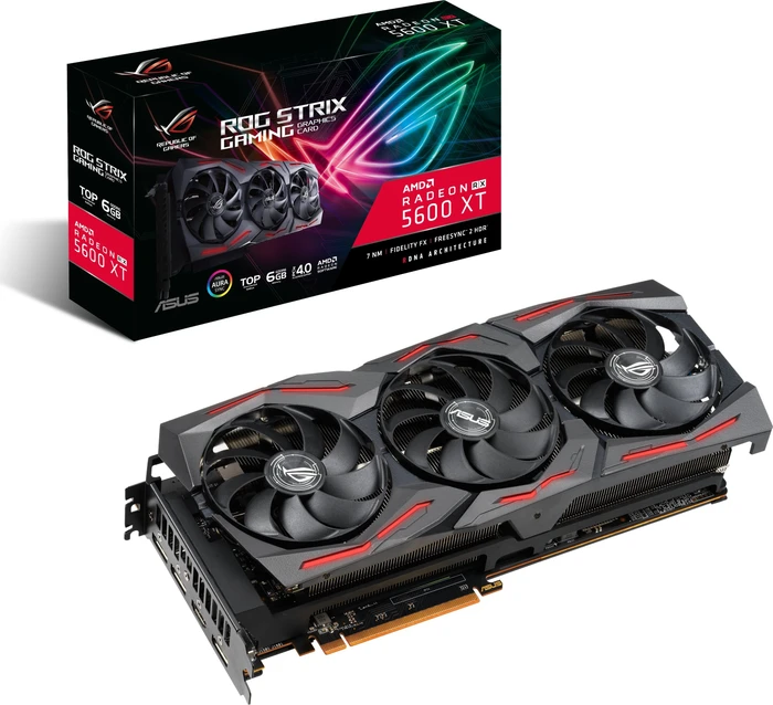 ASUS ROG Strix Radeon RX 5600 XT Top, ROG-STRIX-RX5600XT-T6G-GAMING, 6GB GDDR6, HDMI, 3x DP