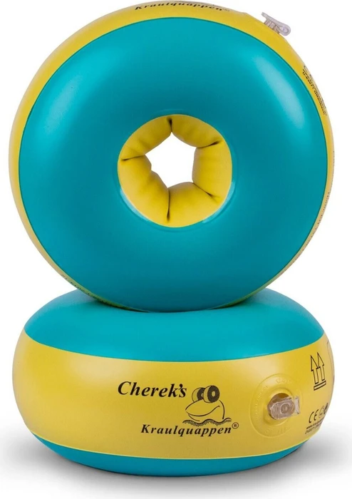 Cherek's Kraulquappen Anfänger Schwimmflügel grün/gelb (Junior)