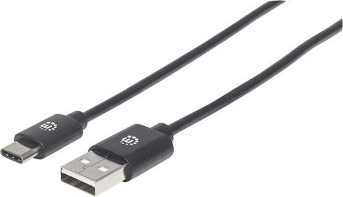 Manhattan USB 2.0 Typ C-Kkabel 0.5m schwarz