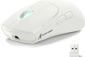 Attack Shark X5 Wireless Gaming Mouse weiß, USB/Bluetooth