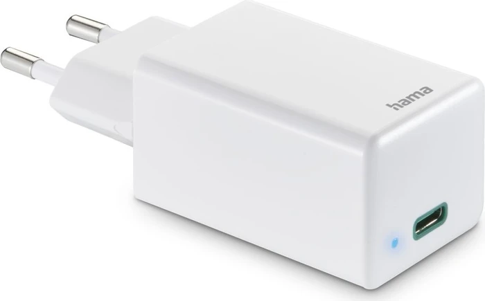Hama Schnellladegerät USB-C PD/Qualcomm GaN Mini-Ladegerät 45W weiß